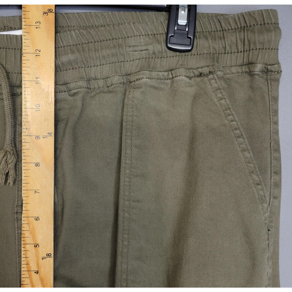 Sandpiper Pants Womens 22W Green Cargo Elastic Waist Drawstring Cotton Utility - Picture 9 of 16